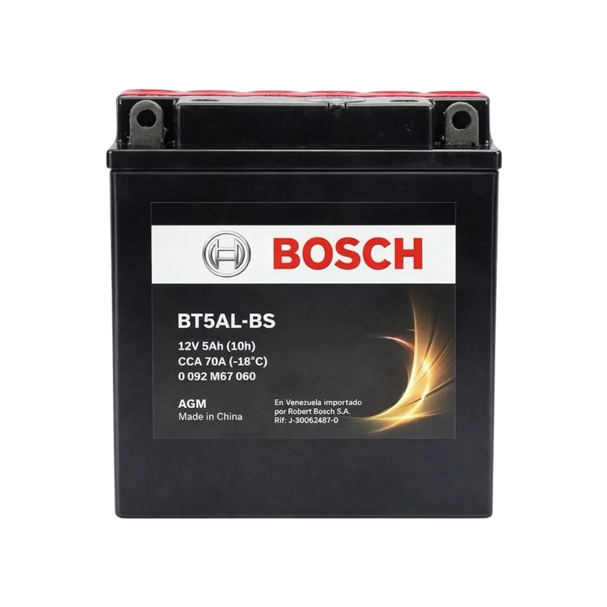 BOSCH - Batería de Moto 5 AH BT5AL-BS 70Cca Positivo Derecho