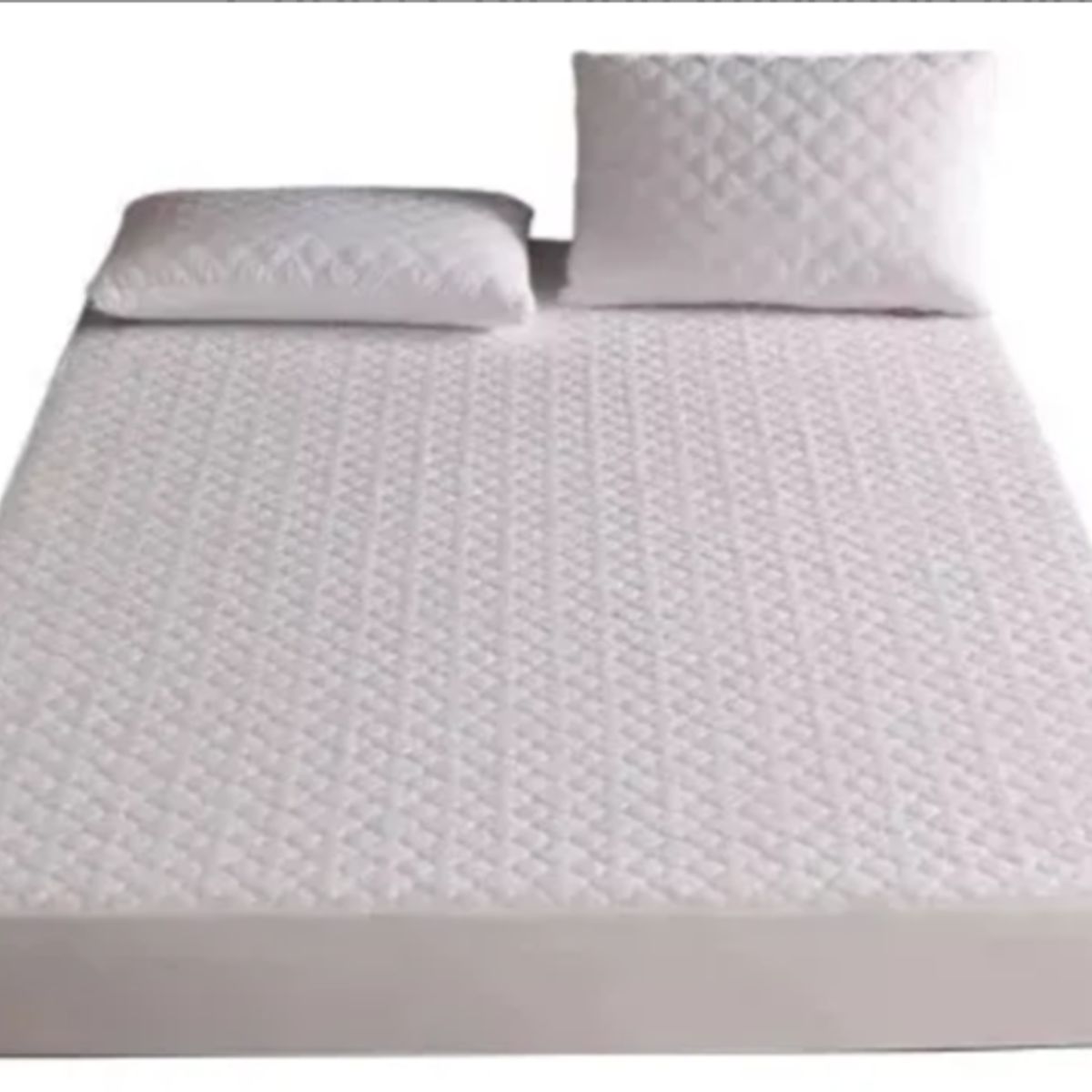 OKAY - Cubre Colchón Impermeable King 180x200+45 Blanco King