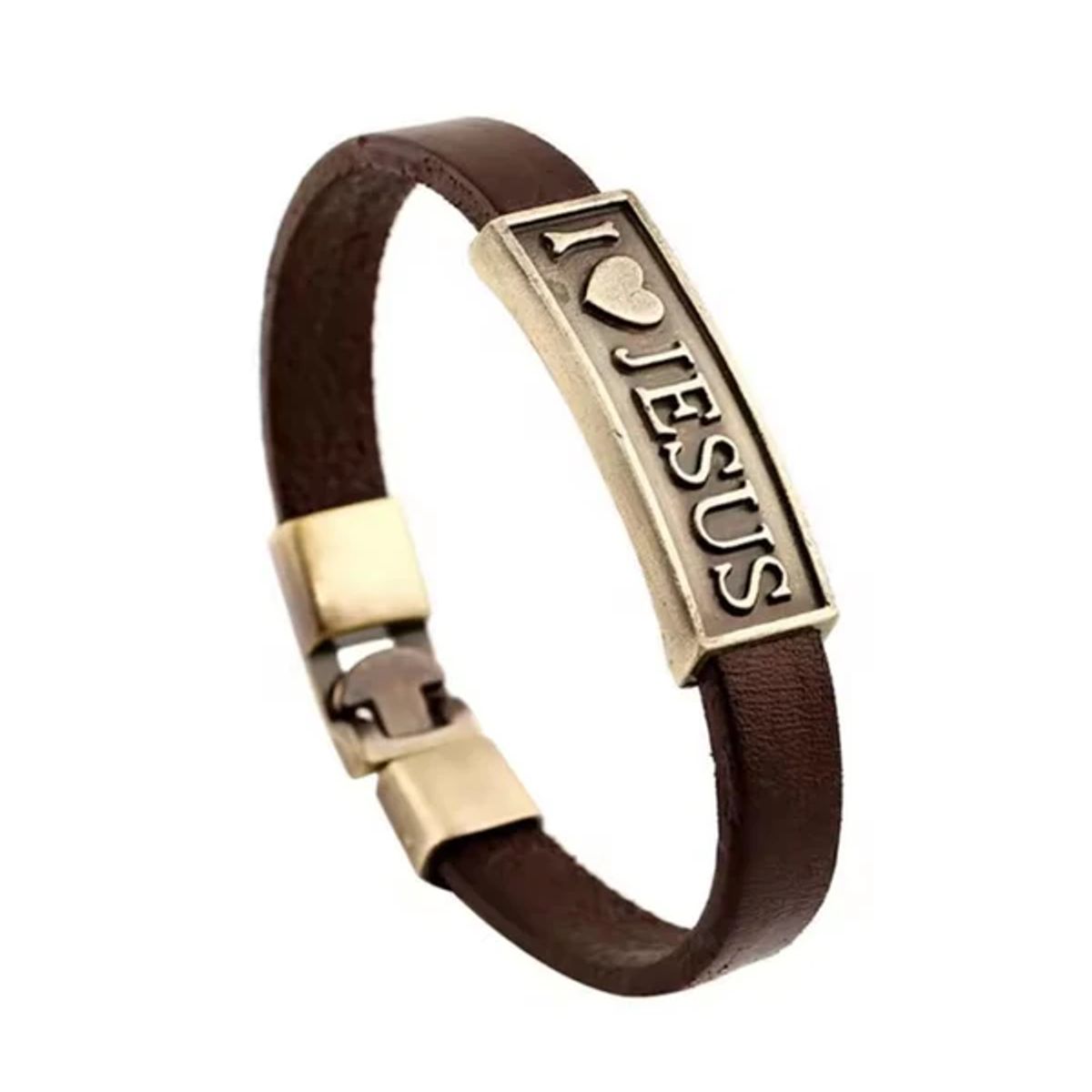GENERICO - I Love Jesus  Pulsera de Devoción