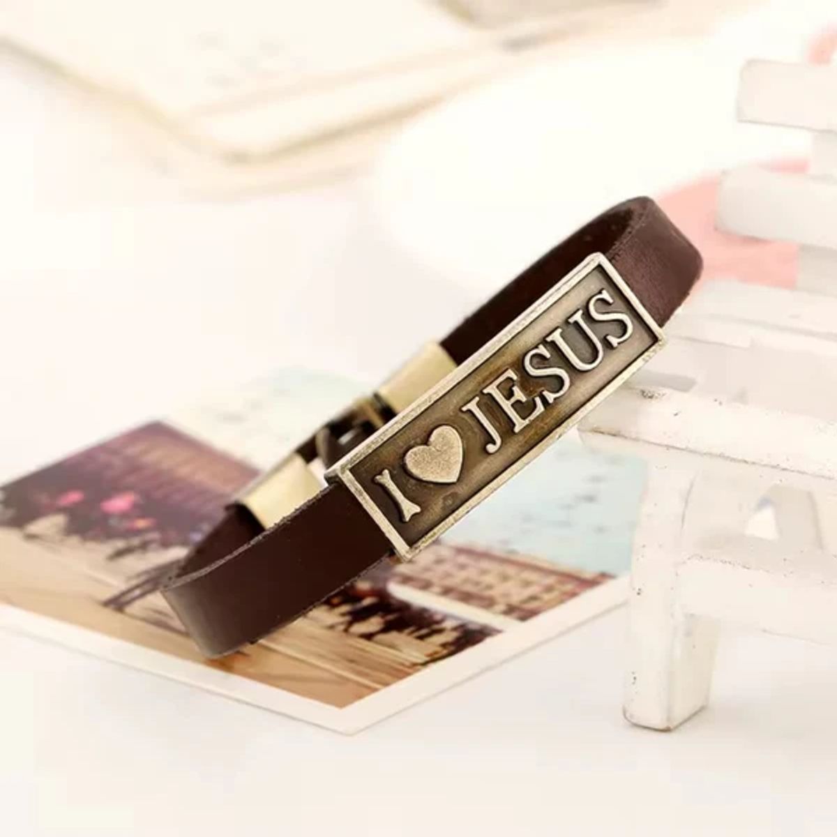GENERICO - I Love Jesus  Pulsera de Devoción