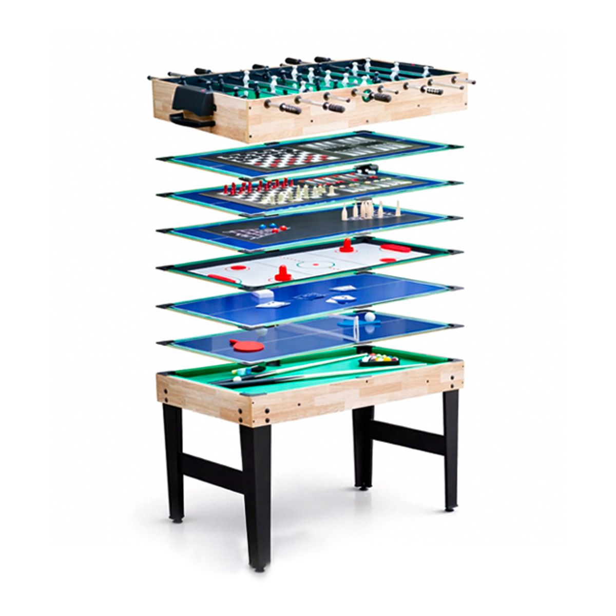 SDFIT - Mesa de Juegos 10 en 1 – 4 pies – TSM-4824-10