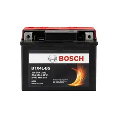 BOSCH - Batería de Moto BTX4L-BS 3Ah 60CCA Positivo Derecho