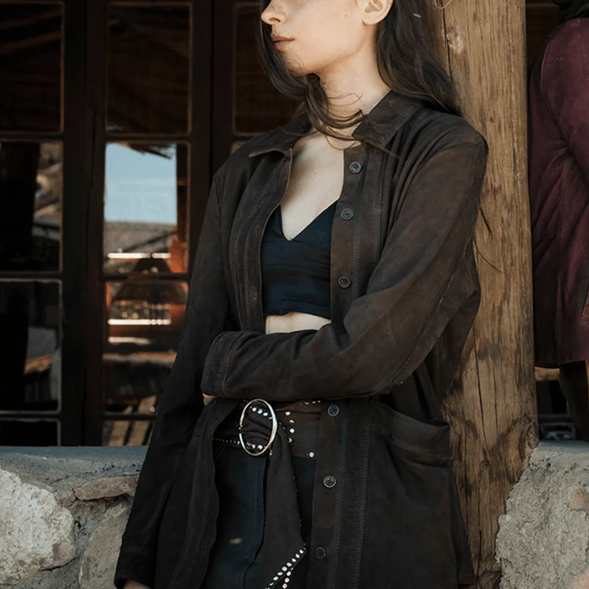 BOR - Chaqueta Gamuza Mañio Chocolate