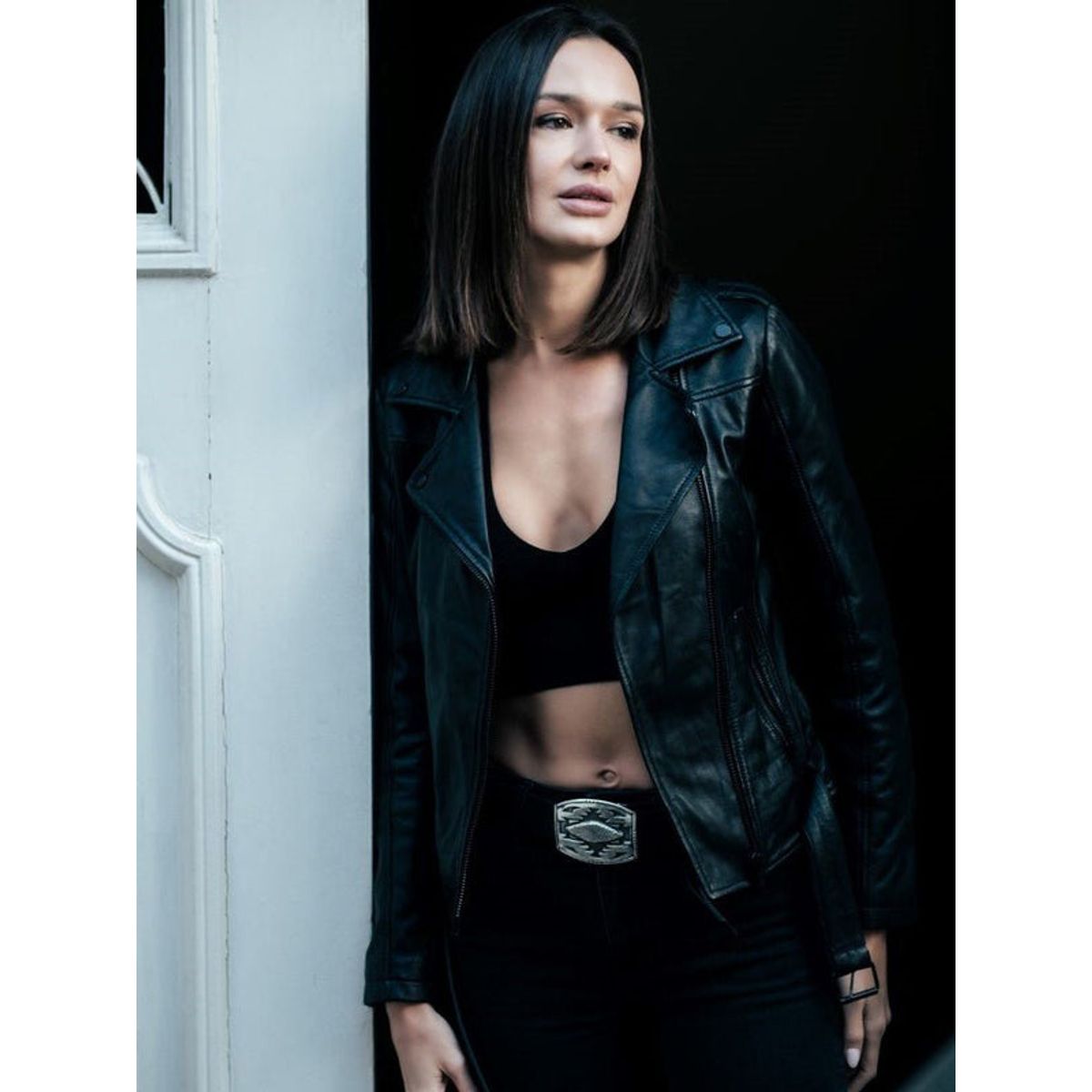BOR - Chaqueta Biker Cuero Maya