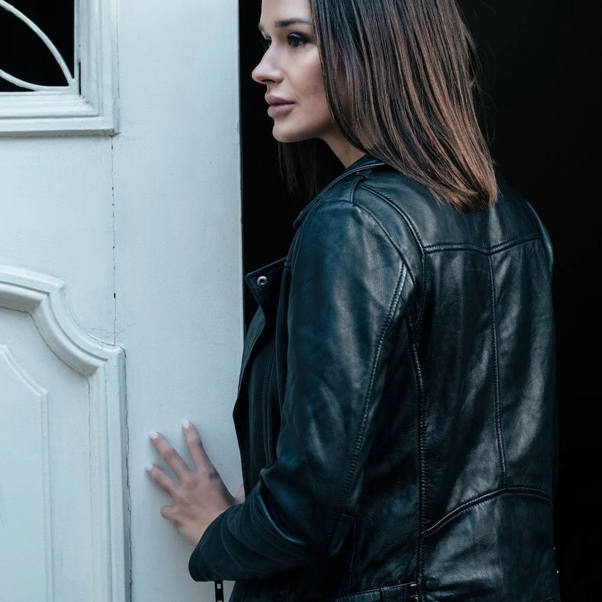 BOR - Chaqueta Biker Cuero Maya