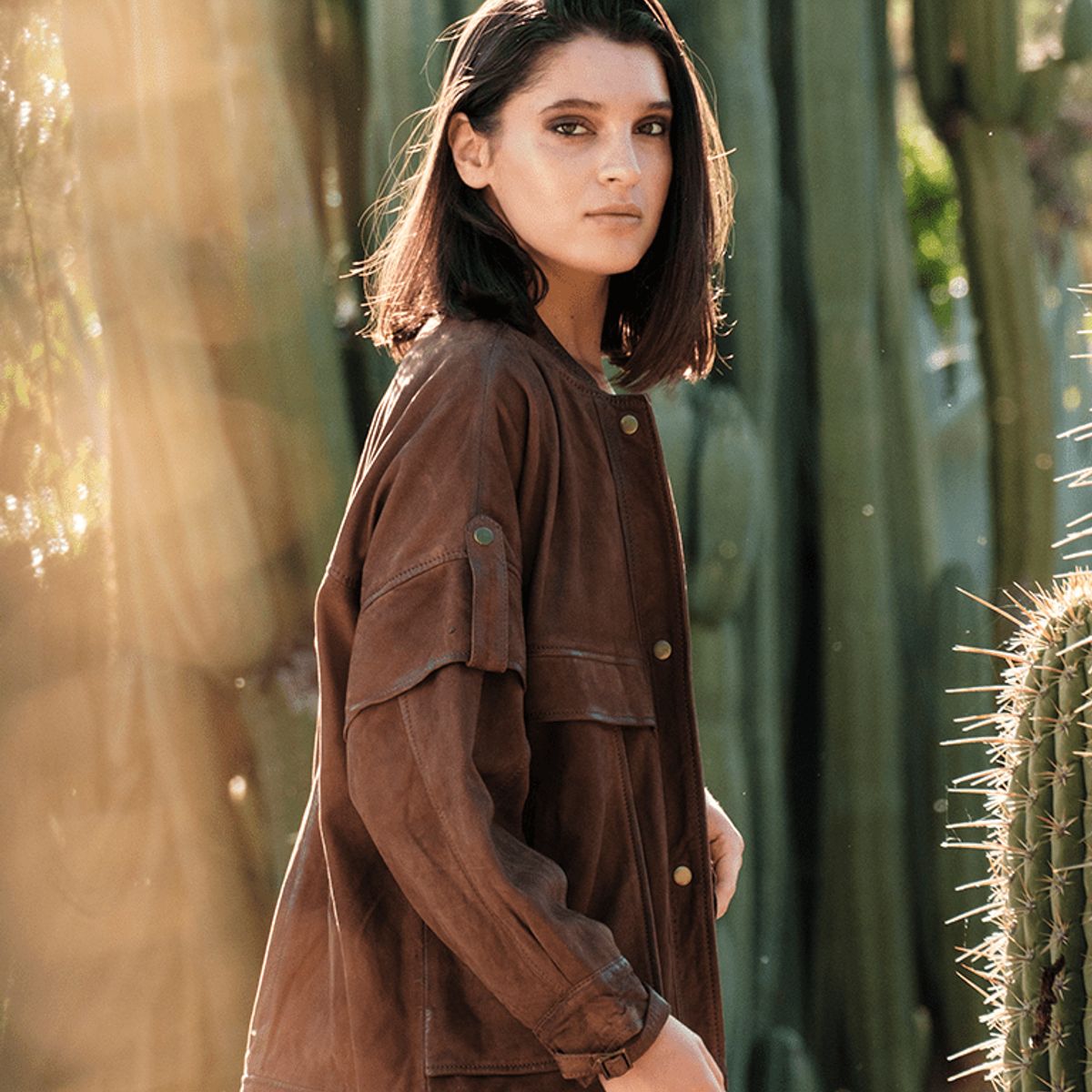BOR - Chaqueta Cuero Holly Cafe