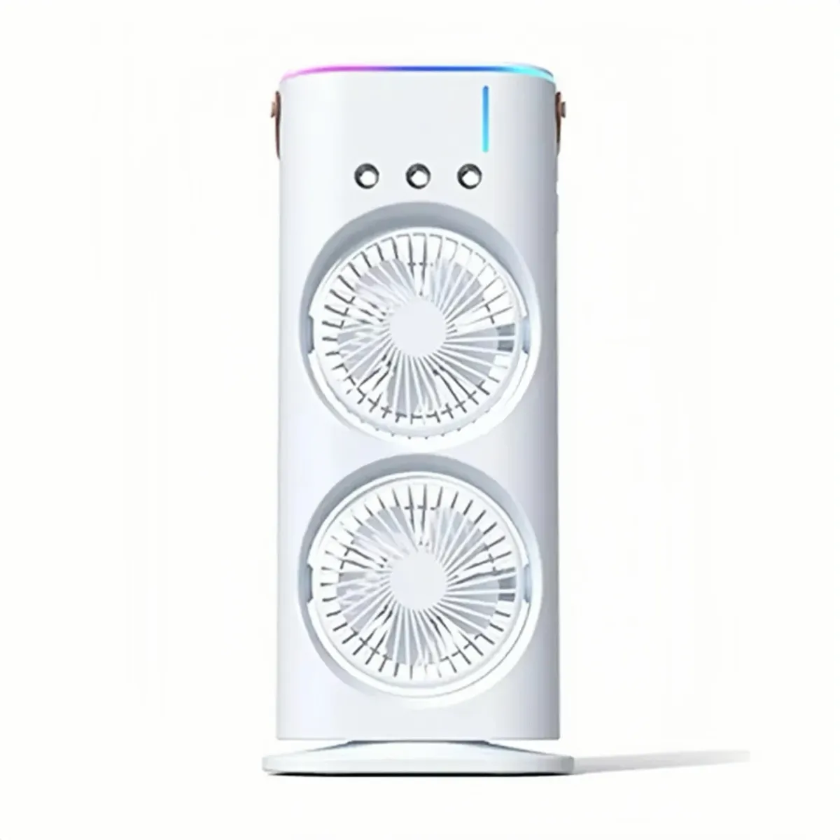 MUNDO MAGIA - Doble Ventilador De Aire Frío Humidificador Para Escritorio