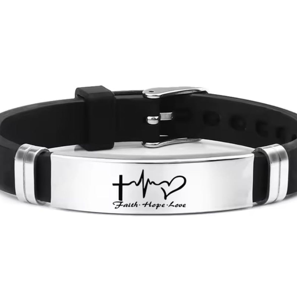 GENERICO - Pulse of Faith  Pulsera Faith • Hope • Love