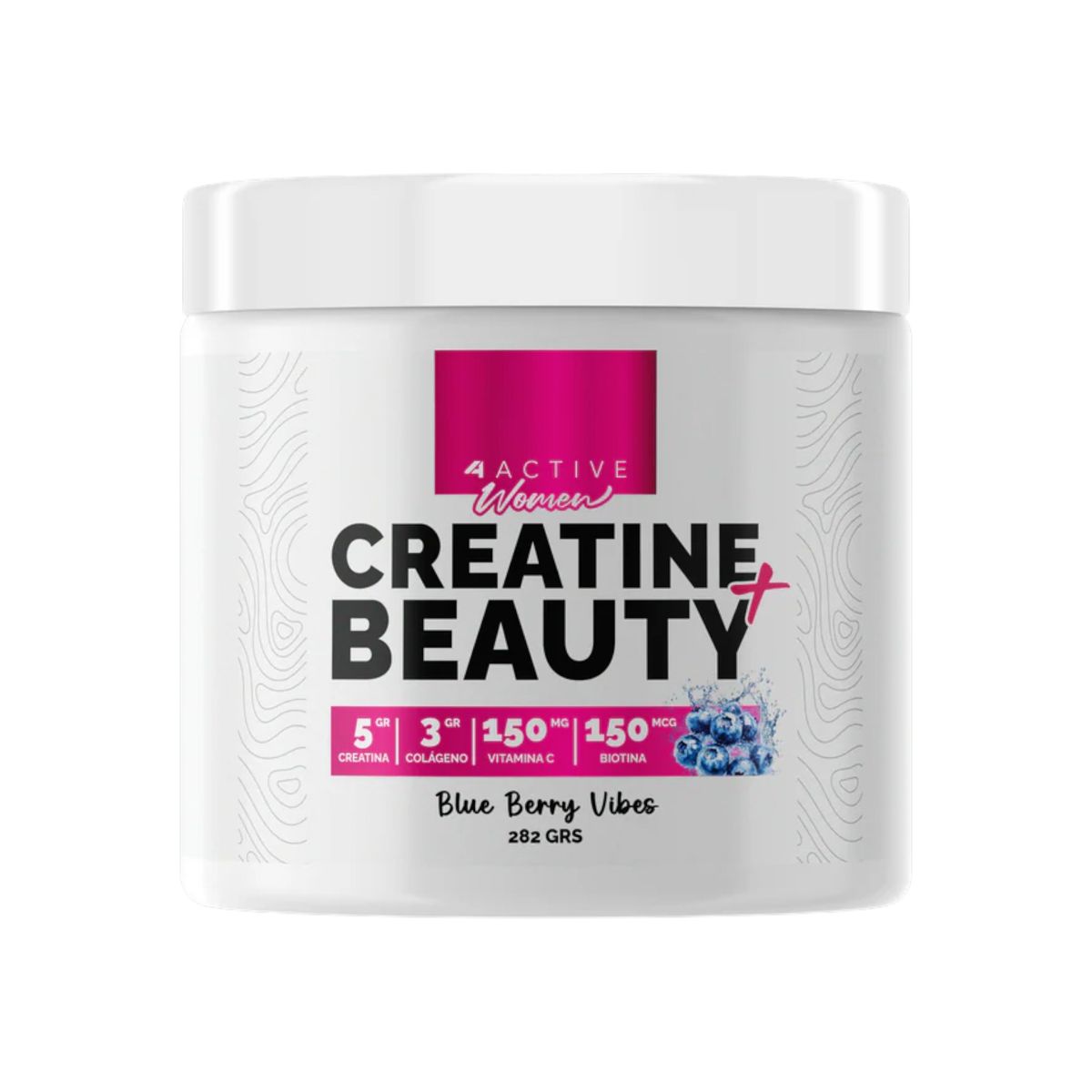 4ACTIVE - CREATINA BEAUTY 282GRS BLUEBERRY VIBES- 4ACTIVE WOMEN