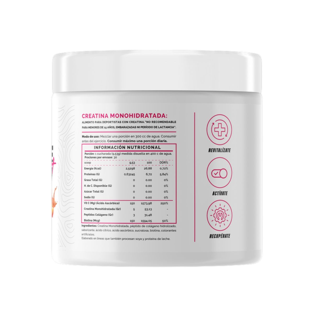 4ACTIVE - CREATINA BEAUTY 282GRS BLUEBERRY VIBES- 4ACTIVE WOMEN