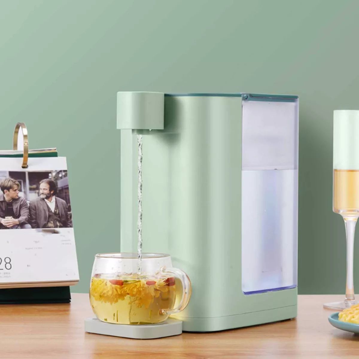 MUNDO MAGIA - Dispensador De Agua Para Encimera, 3 Litros, Calentamiento