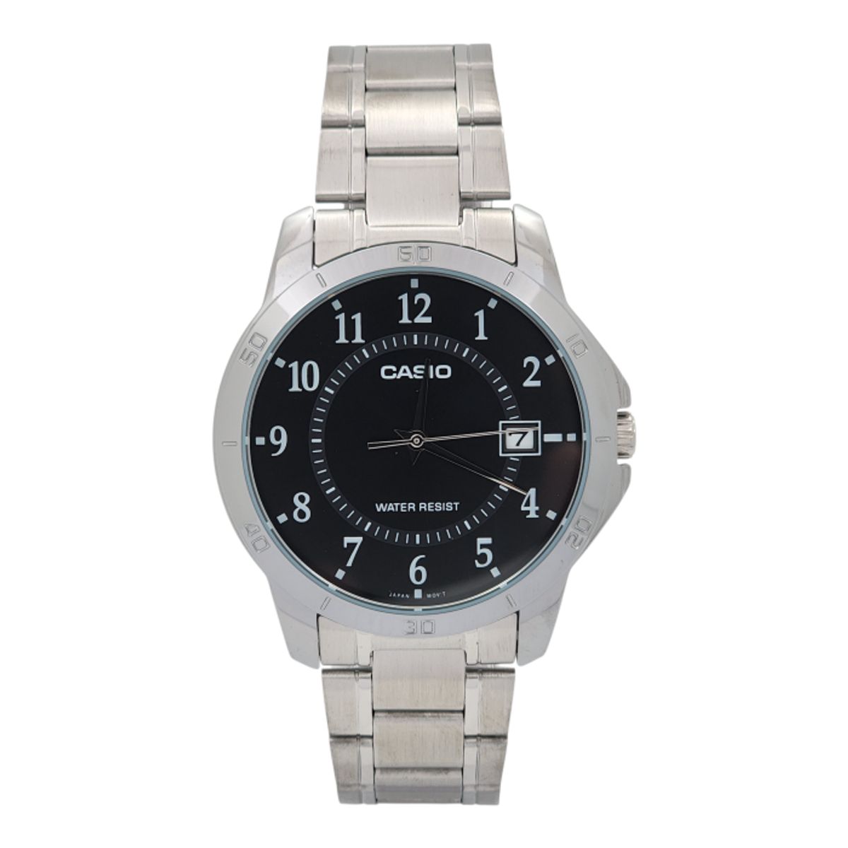 CASIO - Reloj Casio caballero MTP-V004D-1B correa acero fondo negro