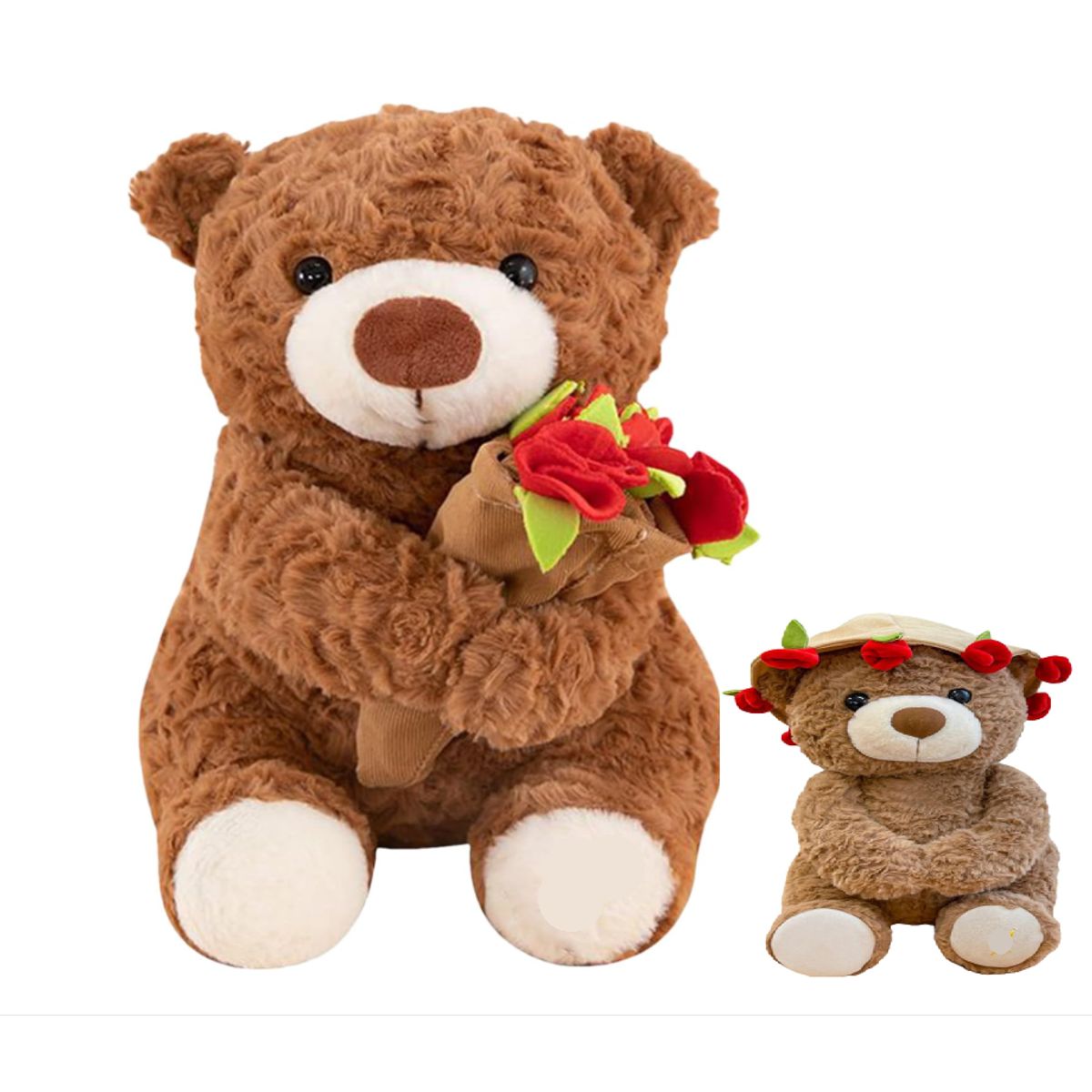 GENERICO - Oso San Valentín con ramo de rosas día del amor