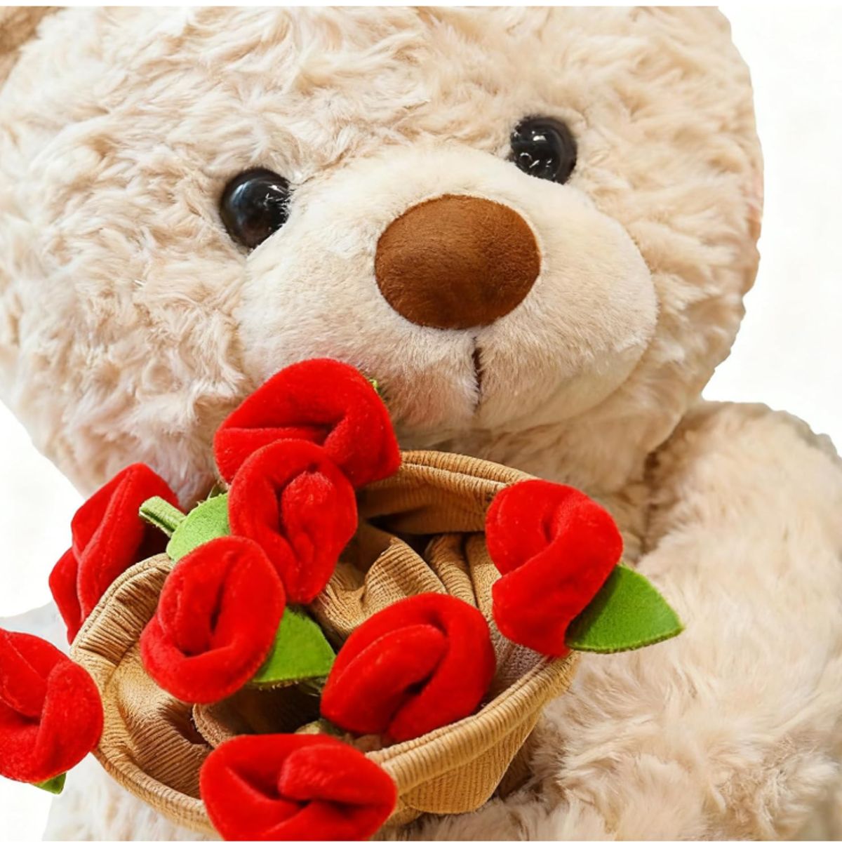 GENERICO - Oso San Valentín con ramo de rosas día del amor