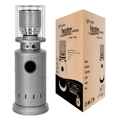 B FRESH - Estufa De Patio Baja Plateada a Gas de 11kg Terrazas Interior Exterior Bfresh