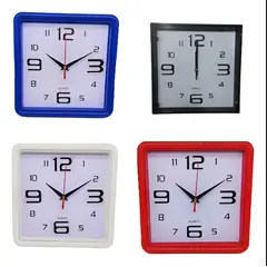 GENERICO - Reloj Cuadrado Analógico Genérico 22 Cm Clásico