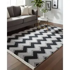 GENERICO - ALFOMBRA TEXTURIZADA DISEÑO JACQUARD ANTIDESLIZANTE 150X200 CM A02