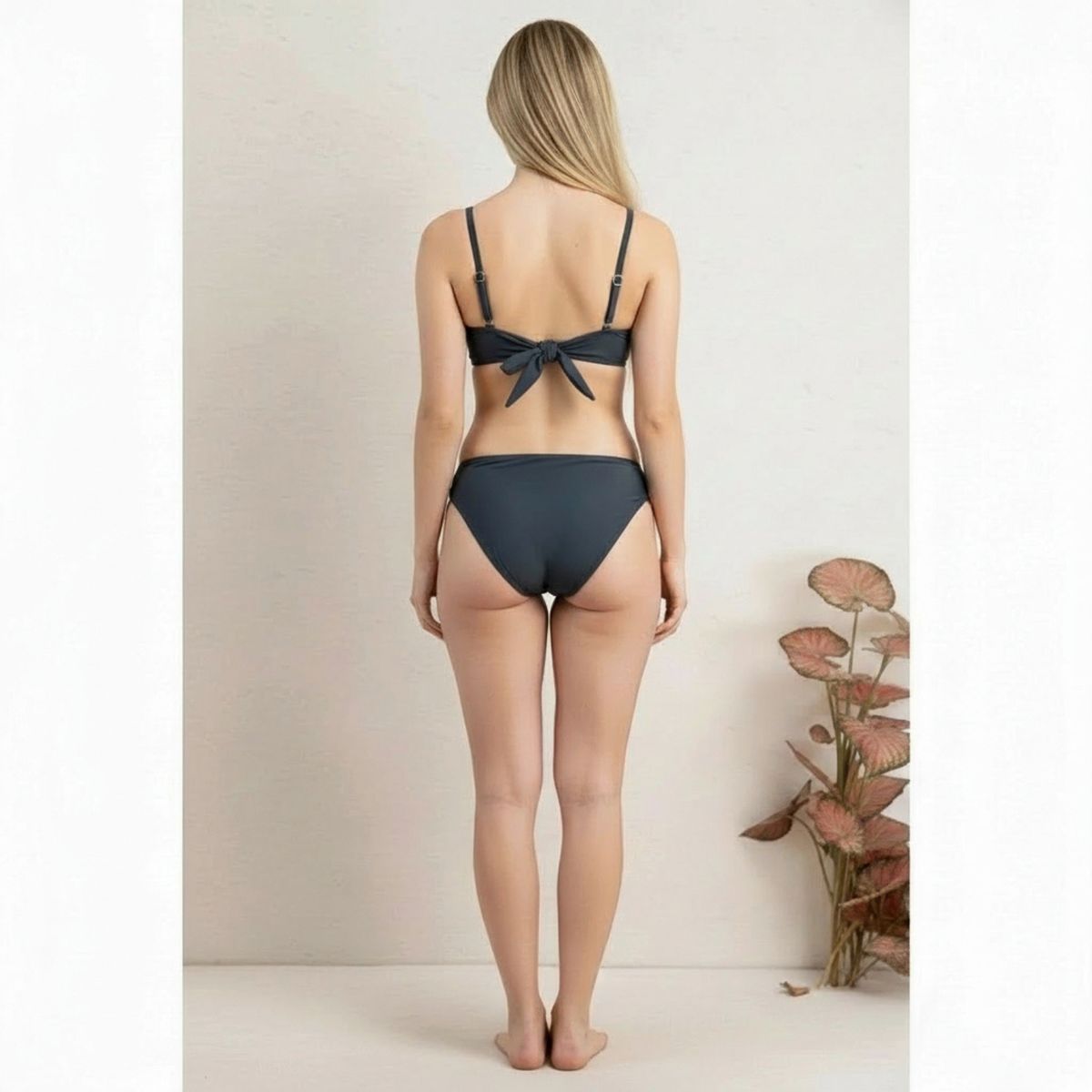 LIKE SHOP - Traje de Baño Mujer Bikini Push Up Tiro Alto Colores 035