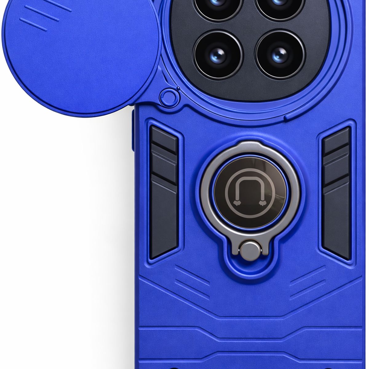 GENERICO - CARCASA PARA XIAOMI REDMI NOTE 15 5G ANILLO CUBRE CAMARA COLOR AZUL
