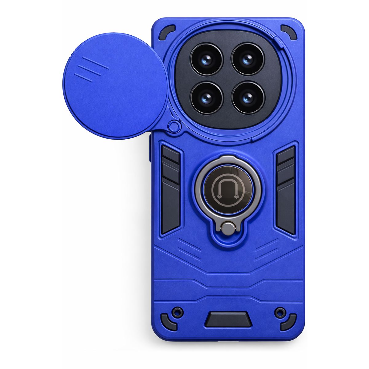 GENERICO - CARCASA PARA XIAOMI REDMI NOTE 15 5G ANILLO CUBRE CAMARA COLOR AZUL