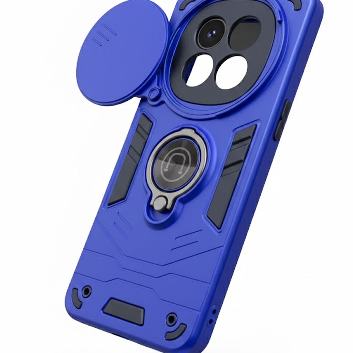GENERICO - CARCASA PARA XIAOMI REDMI NOTE 15 5G ANILLO CUBRE CAMARA COLOR AZUL