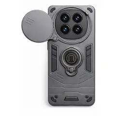 GENERICO - CARCASA PARA XIAOMI REDMI NOTE 15 5G ANILLO CUBRE CAMARA COLOR GRIS