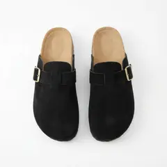 BOVINITA - Zueco Mujer Plataforma Negro Mule Liviana Antideslizante