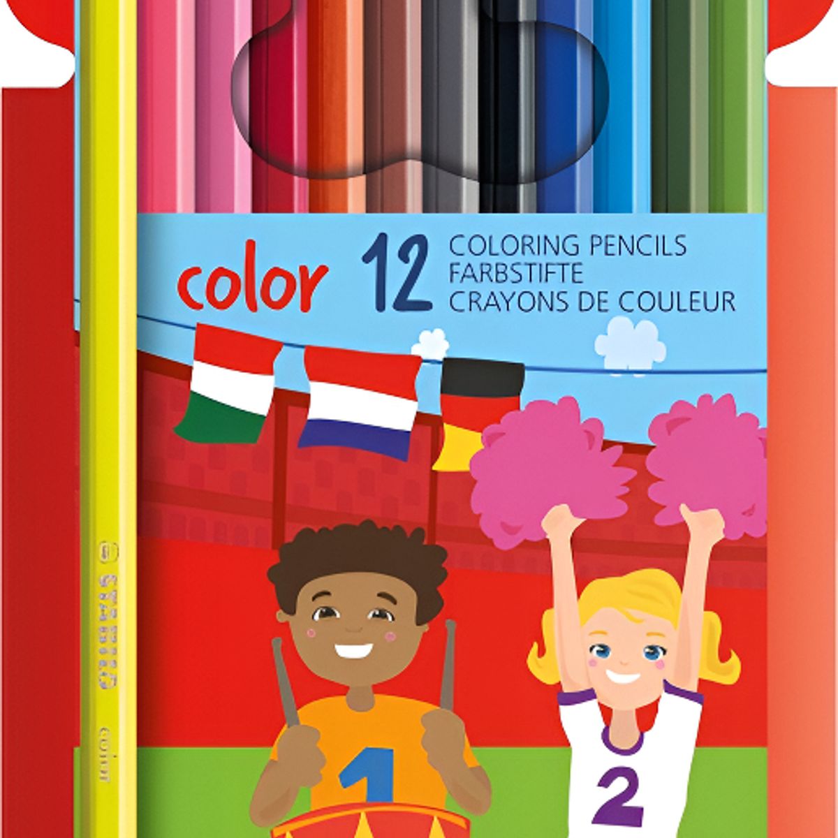 STABILO - Stabilo Lapices Color Carton X 12 Largos Trazo Multicolor Multicolor