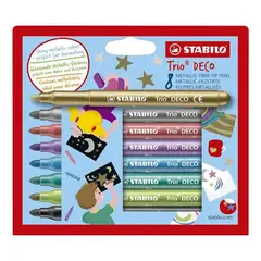 STABILO - Marcadores Trio Deco Set De 8 Colores Metalizados