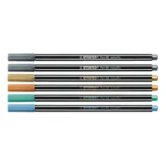 STABILO - Marcador Pen 68 Metallic X 6 Lata Surtidas