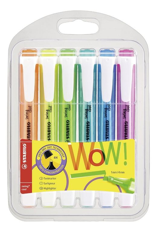 Destacador Swing Cool Neon 6 Colores