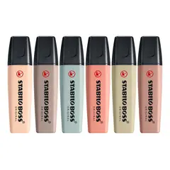 STABILO - Destacador Boss Original Naturecolors Pack De 6