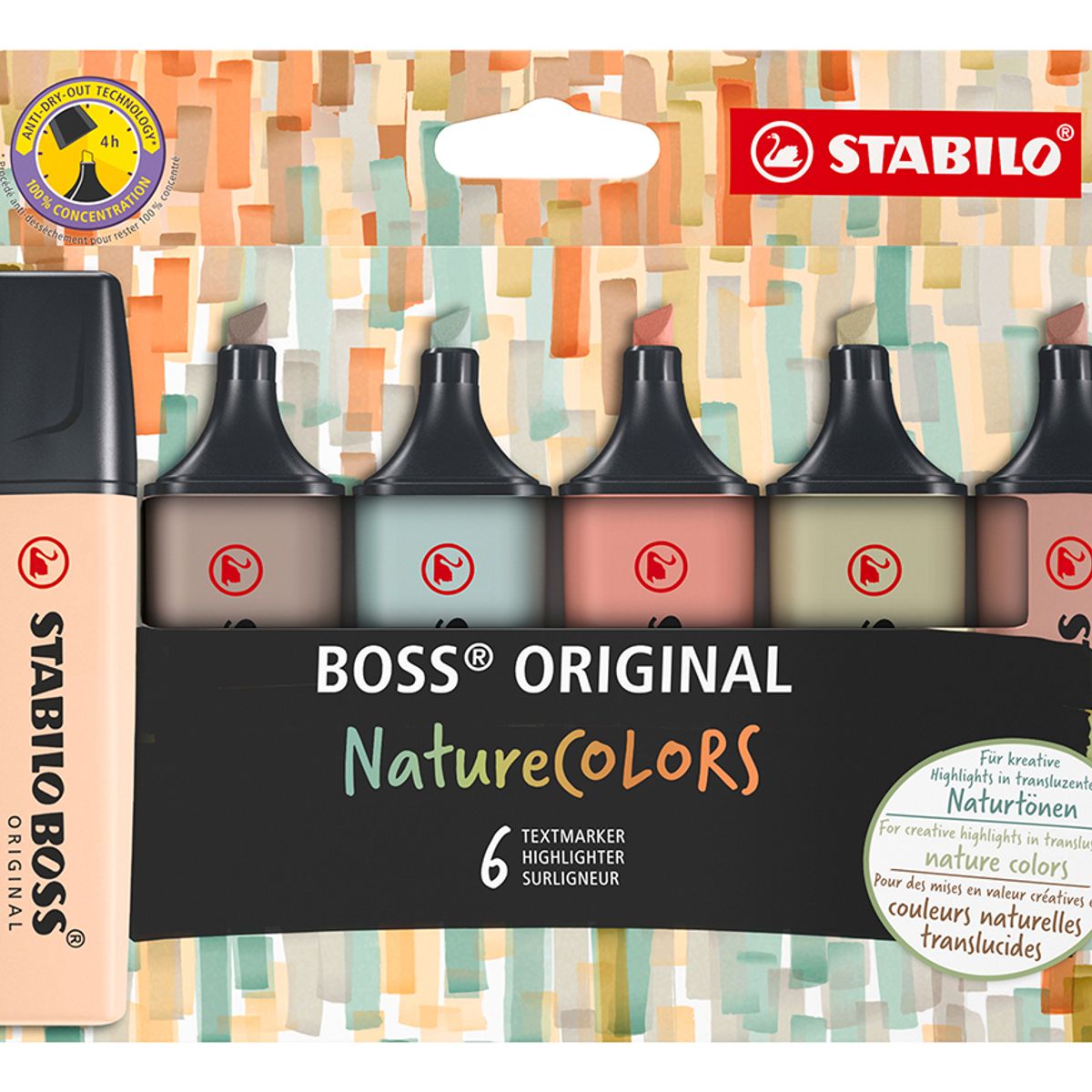 STABILO - Stabilo Destacador Boss Original Naturecolors Pack De 6
