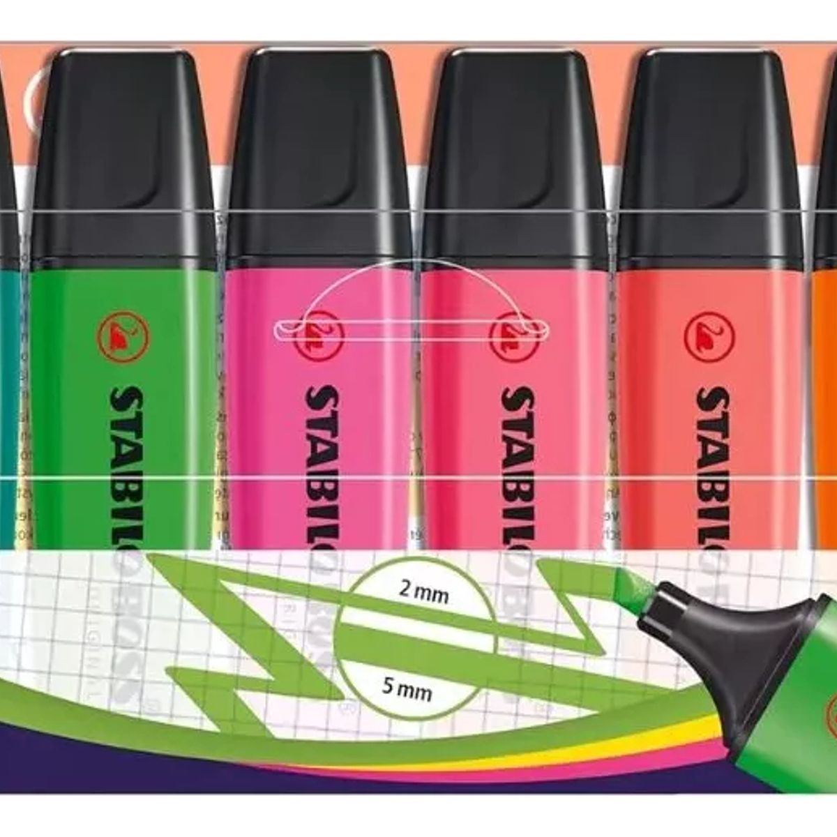 STABILO - Stabilo Destacadores Boss Fluorescente Neon Set 8 Unidades Viva