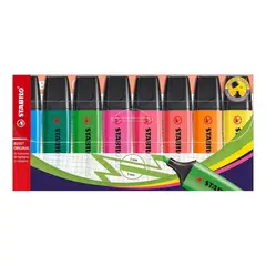 STABILO - Destacadores Boss Fluorescente Neon Set 8 Unidades Viva