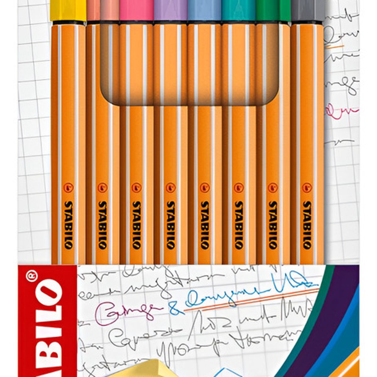 STABILO - Stabilo Rotulador Point 88 Pastel 04 Mm Estuche 8 Colores Pastel