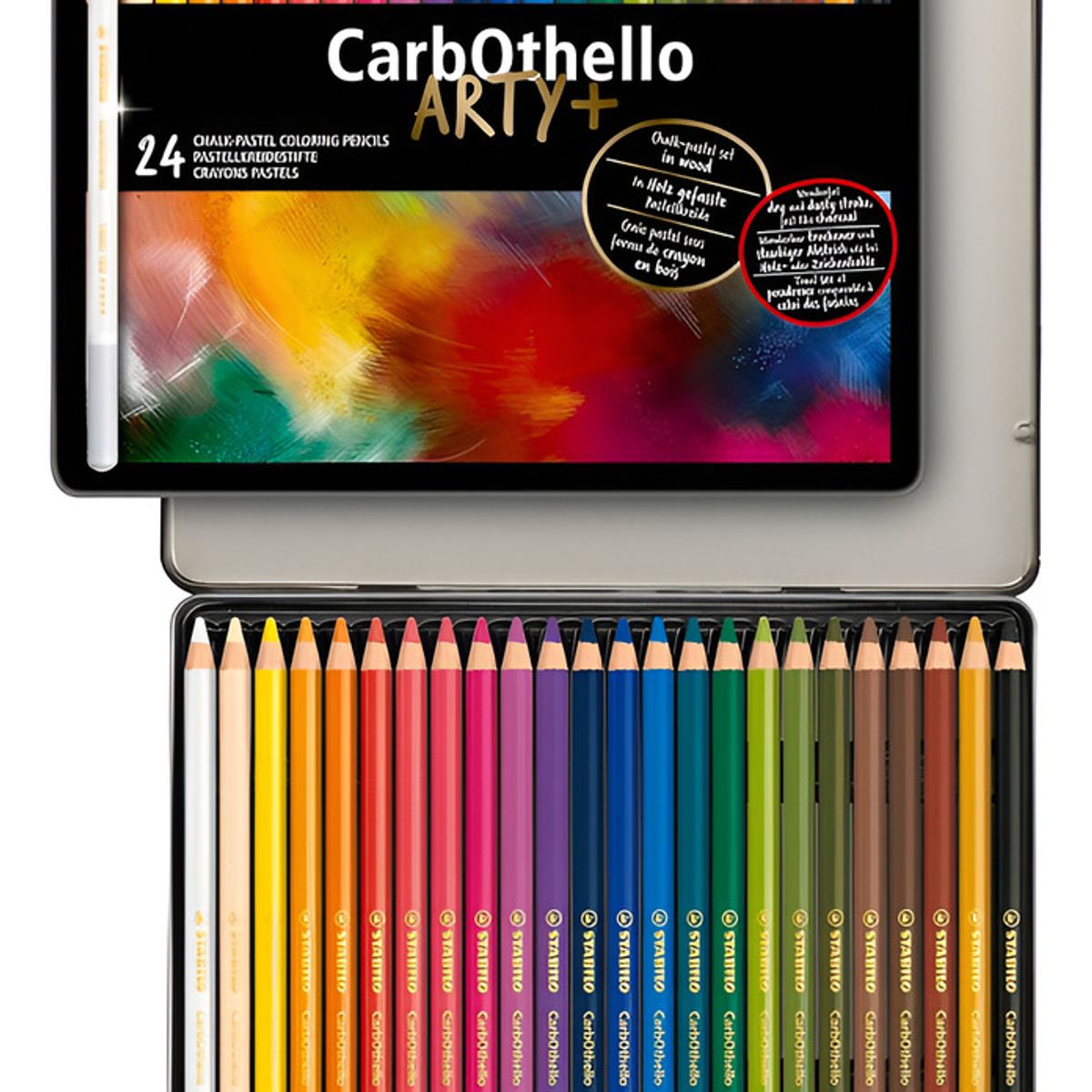 STABILO - Stabilo Lápices Tiza-pastel Carbothello Caja Metal 20 Unid Multicolor