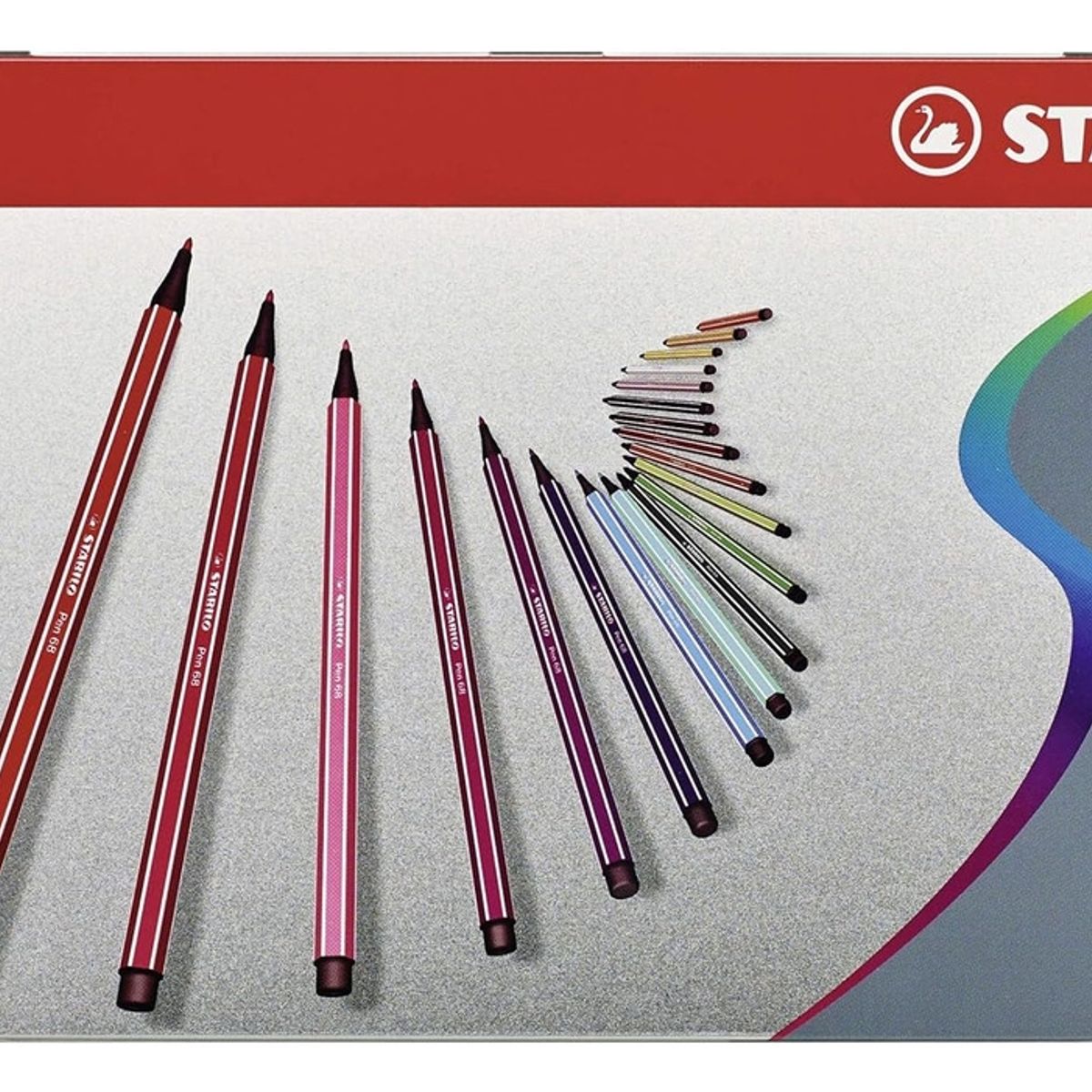 STABILO - Stabilo Lápices Pen 68 Caja Metálica 30 Unidades