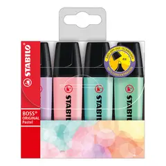 STABILO - Destacadores Boss Pastel Set 4 Un