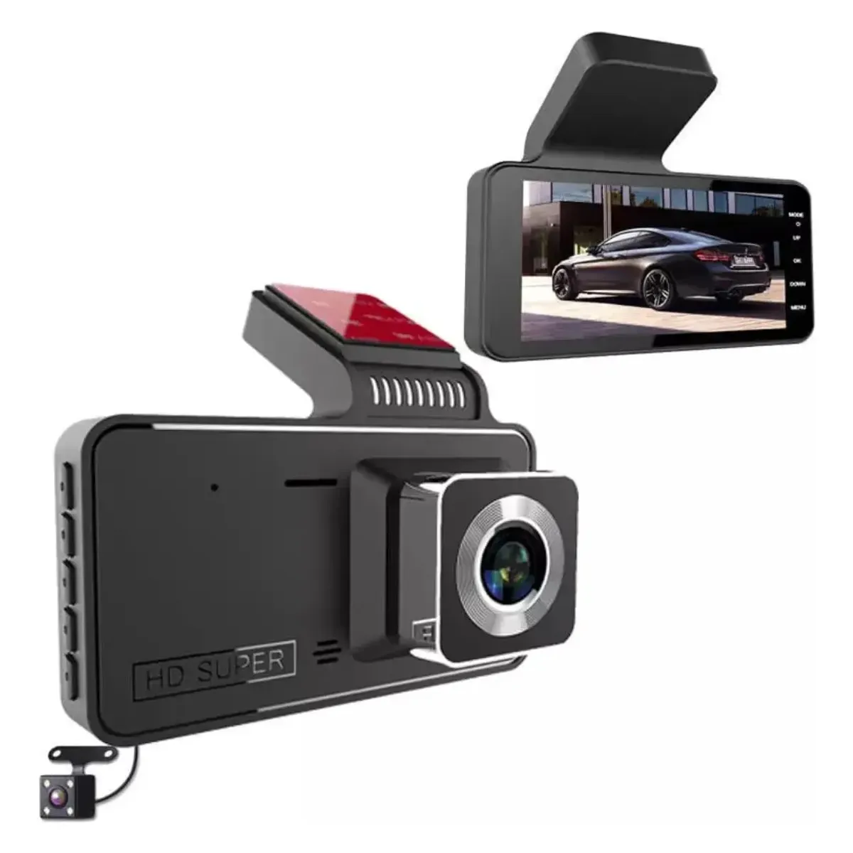GENERICO - Dvr Auto Doble Camara 1080p Retroceso Lineas Guía 7