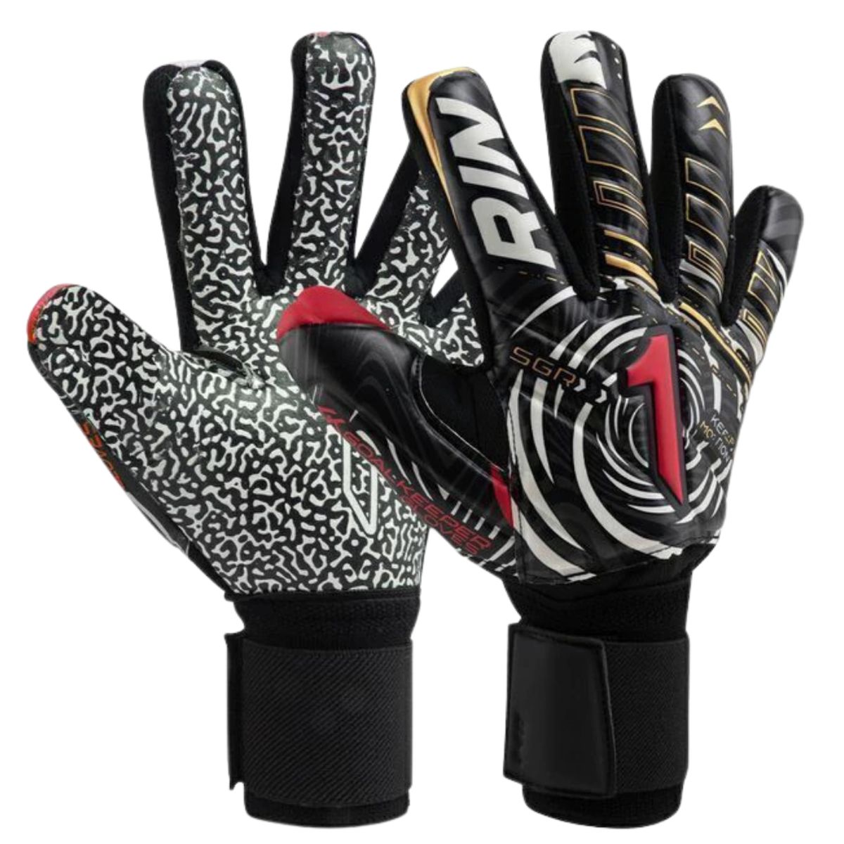 RINNAI - Guantes de Arquero Rinat Vortex Prime Con 5 Férulas Removibles