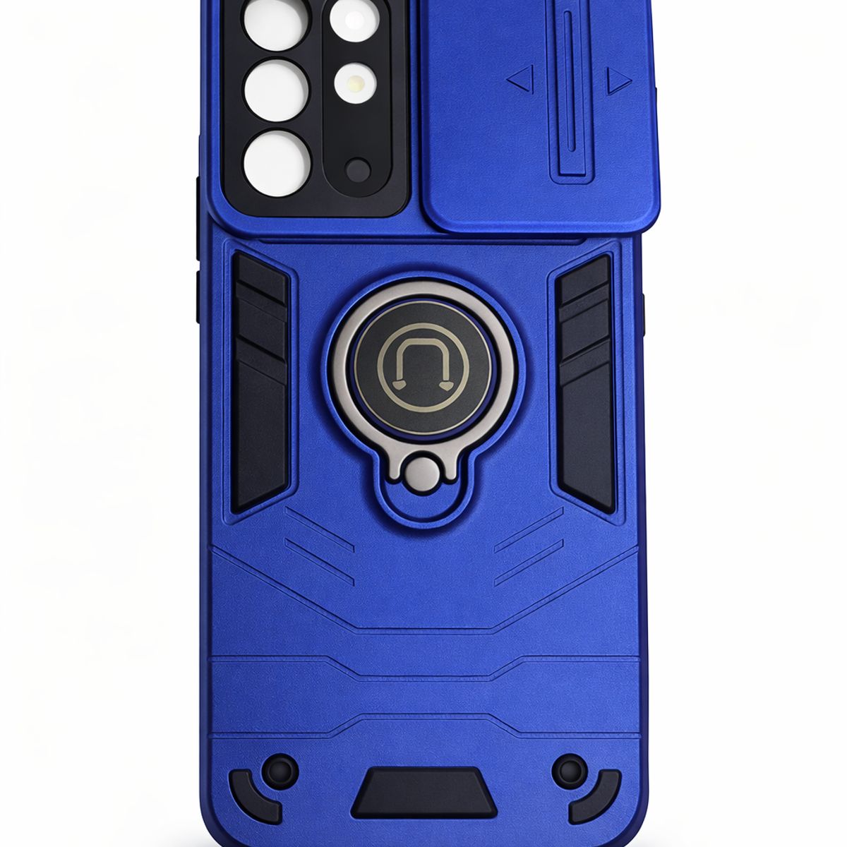 GENERICO - CARCASA PARA XIAOMI REDMI 15 ANILLO CUBRE CAMARA COLOR AZUL