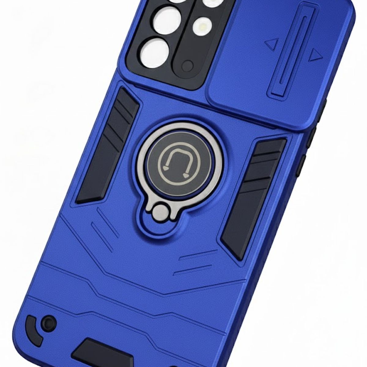 GENERICO - CARCASA PARA XIAOMI REDMI 15 ANILLO CUBRE CAMARA COLOR AZUL