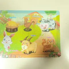 GENERICO - Juguete puzzle rompecabezas didactico 30x23cm de madera