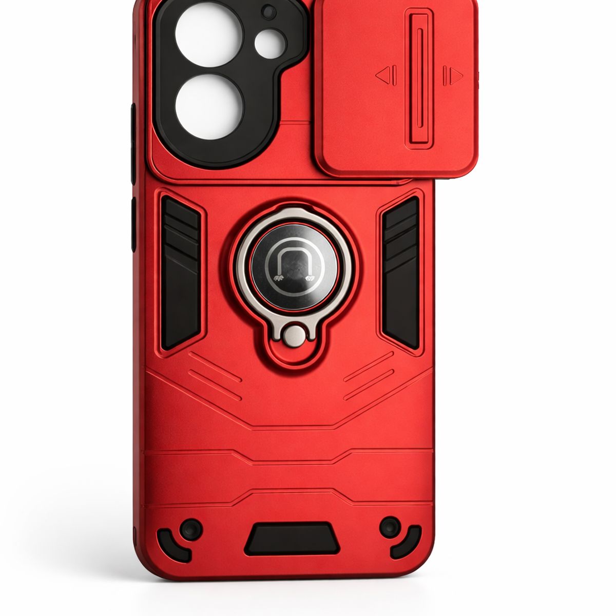 GENERICO - CARCASA PARA XIAOMI REDMI A5 ANILLO CUBRE CAMARA COLOR ROJO