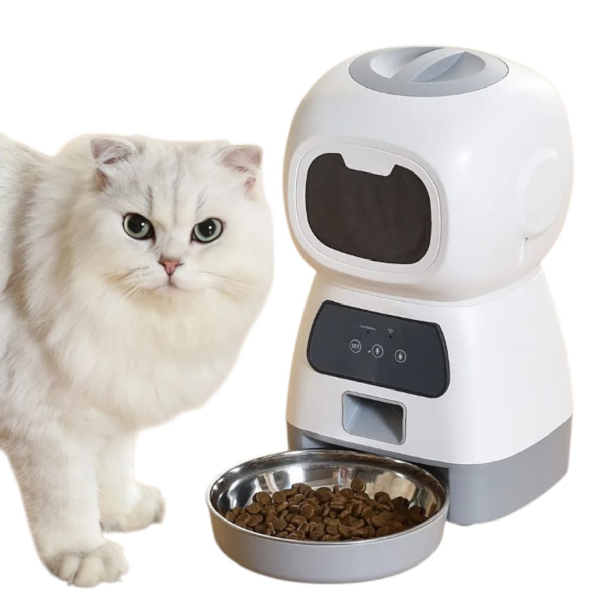 GENERICO - Comedero Automático Para Gatos Con Control Appcomedero Wifi