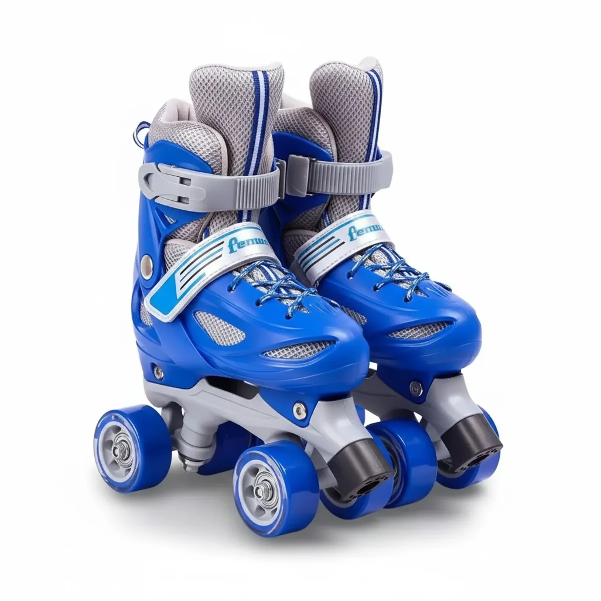 GENERICO - Patines Ajustables 4 Ruedas Niño Azul Talla XS27-30
