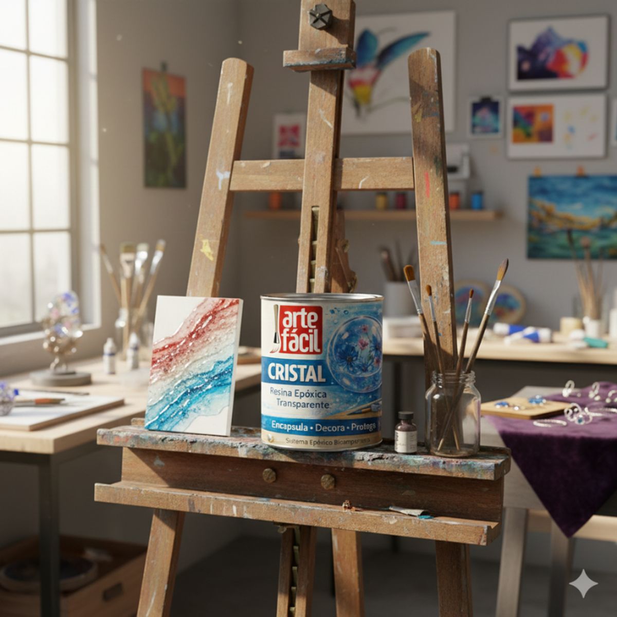 GENERICO - RESINA EPOXICA CRISTAL - ENCAPSULA™ - A+B INCOLORO - ARTEFACIL MANUALIDADES - 1-5 kg