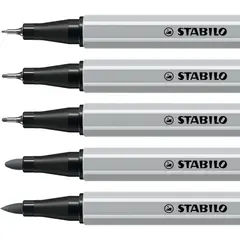 STABILO - Set De 5 Tiralineas Creative Tips Arty 5 Puntas Negro