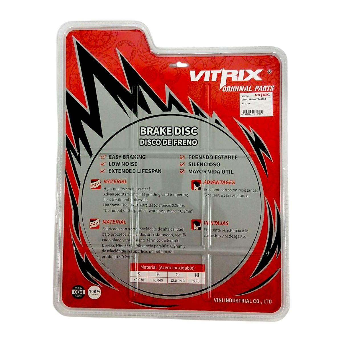 GENERICO - DISCO FRENO TRASERO XTZ-250